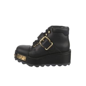 Prada Leather Lace Up Boots